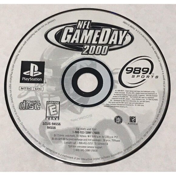 PS1: NFL GameDay 2000, PlayStation 1 - Picture 1 of 1